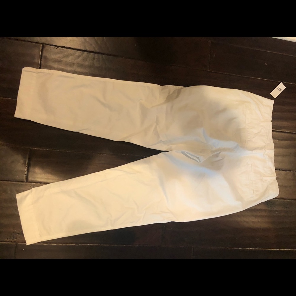 NEW Gap Straight Leg White Khakis